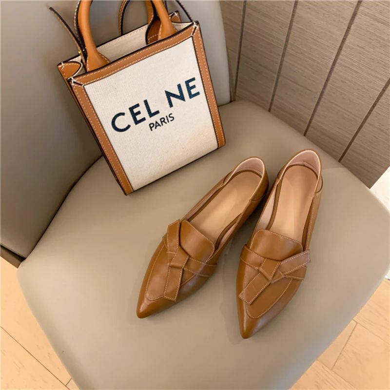 Naisten Amau Loafer -nahkakengät - Beige
