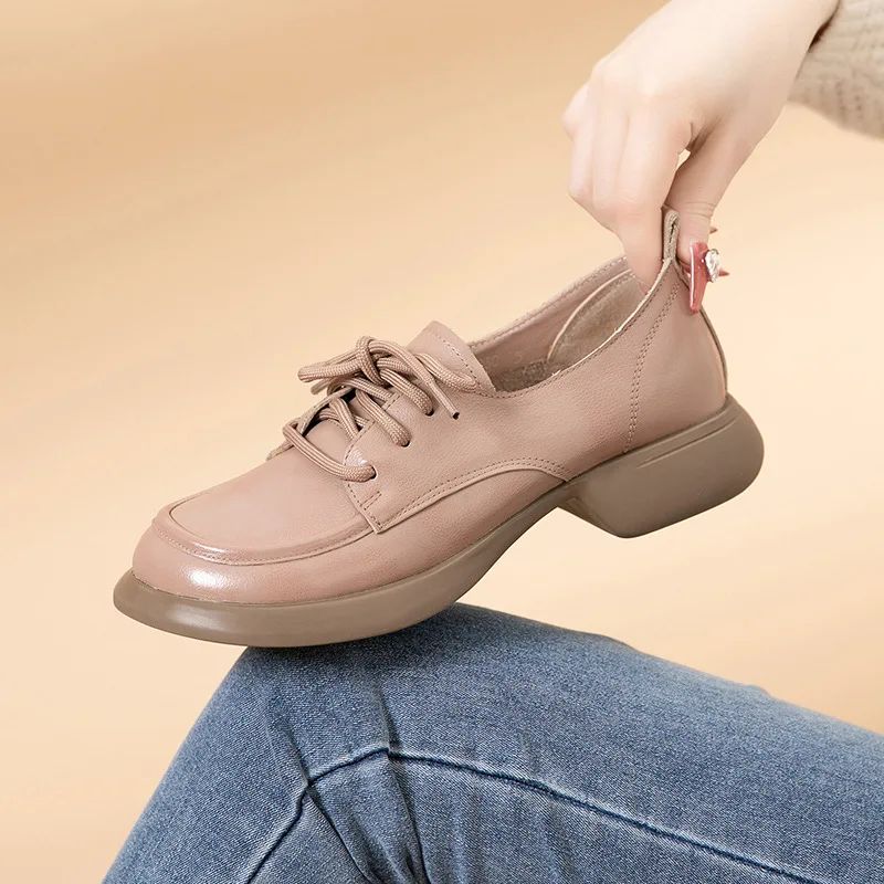 Naisten Amelia -nauhallinen Loafer - Musta
