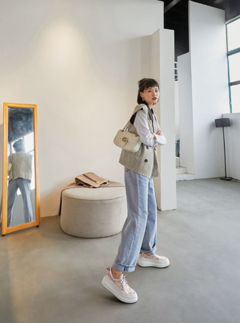 Naisten Bette Platform Tennarit - Pinkki