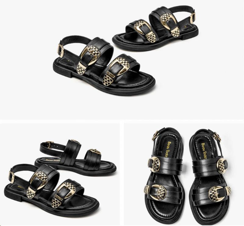 Naisten Carole Gladiator -sandaalit Nahka - Beige
