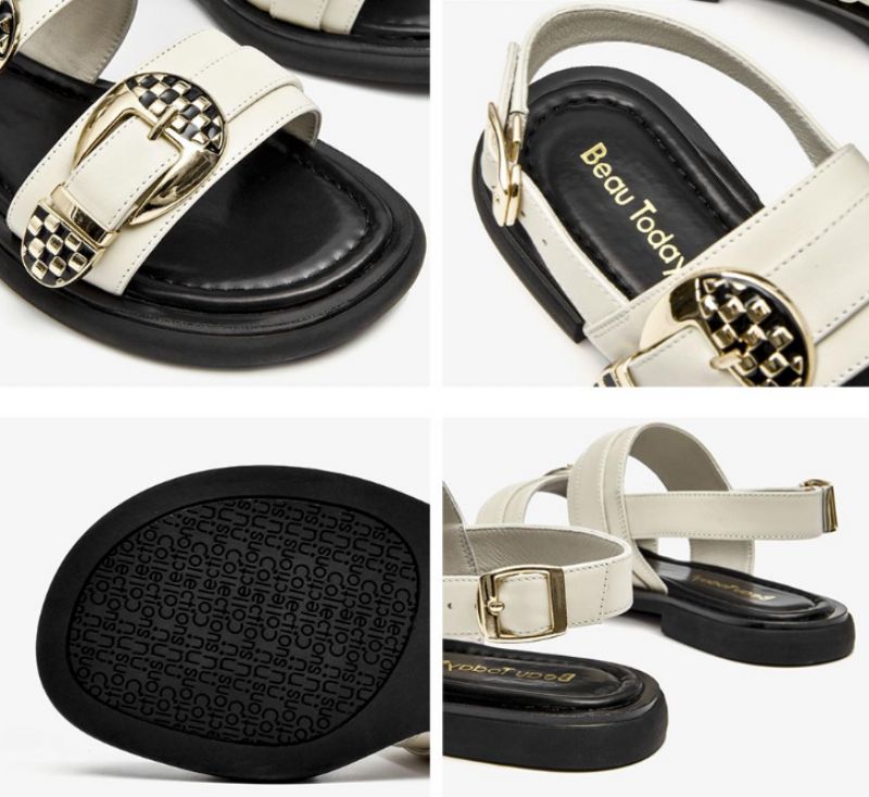 Naisten Carole Gladiator -sandaalit Nahka - Beige