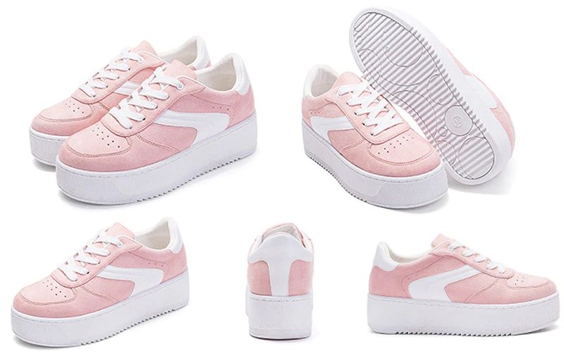 Naisten Cleo Plataform Canvas -nauhalliset Tennarit - Harmaa