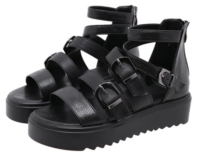 Naisten Cristy Wedges - Musta