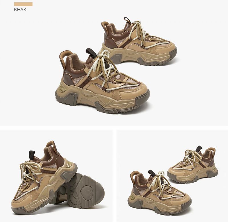 Naisten Dimou Mesh Platform Tennarit - Beige