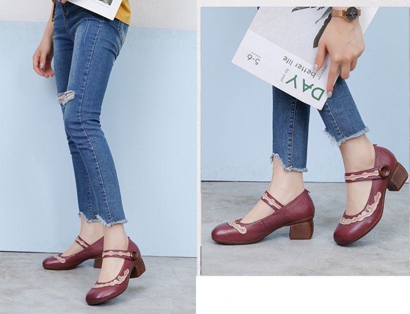 Naisten Edenia Pumps -kengät - Punainen