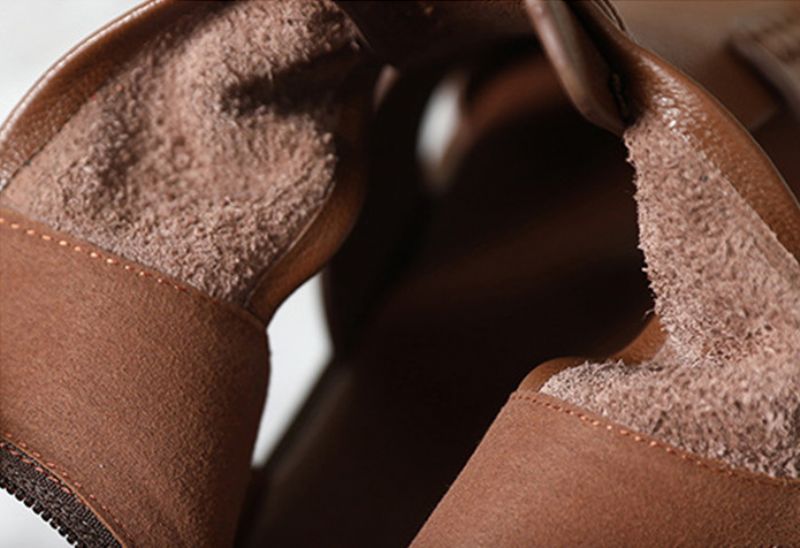 Naisten Eglis Wedges -sandaali - Ruskea
