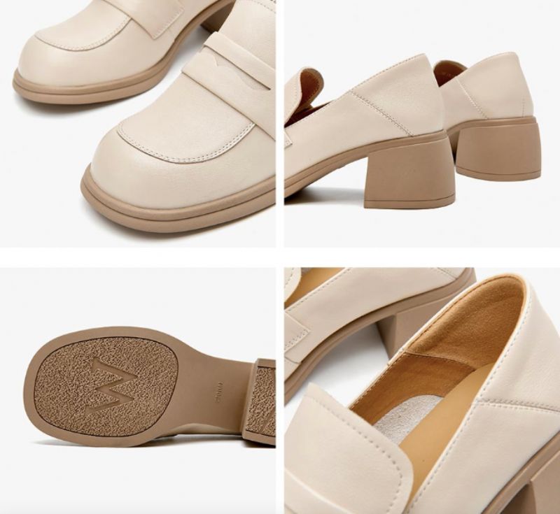 Naisten Eizy Moccasin -kengät - Beige