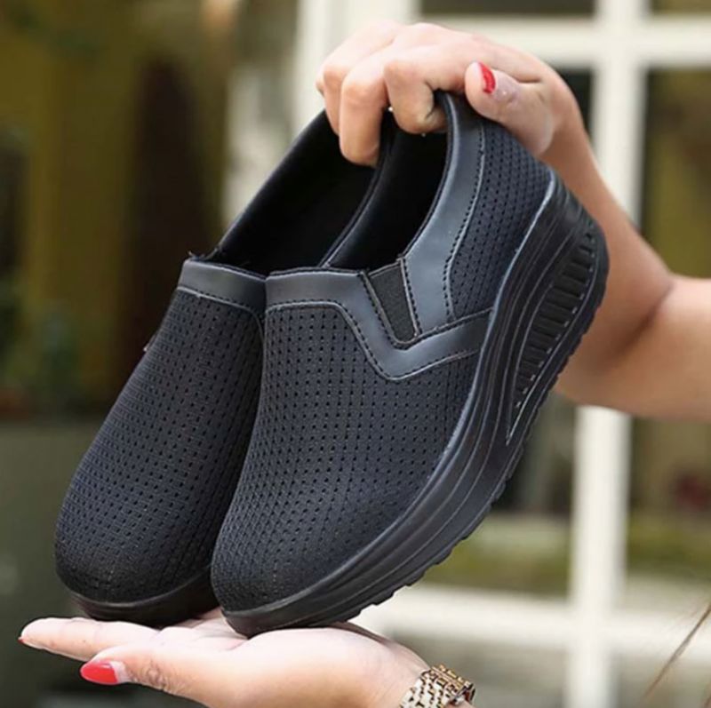 Naisten Eva Mesh Platform -kengät - Harmaa