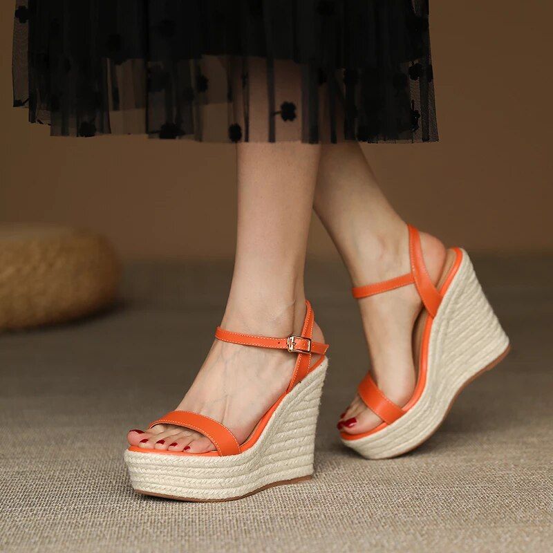Naisten Evolet Wedges -sandaalit - Beige