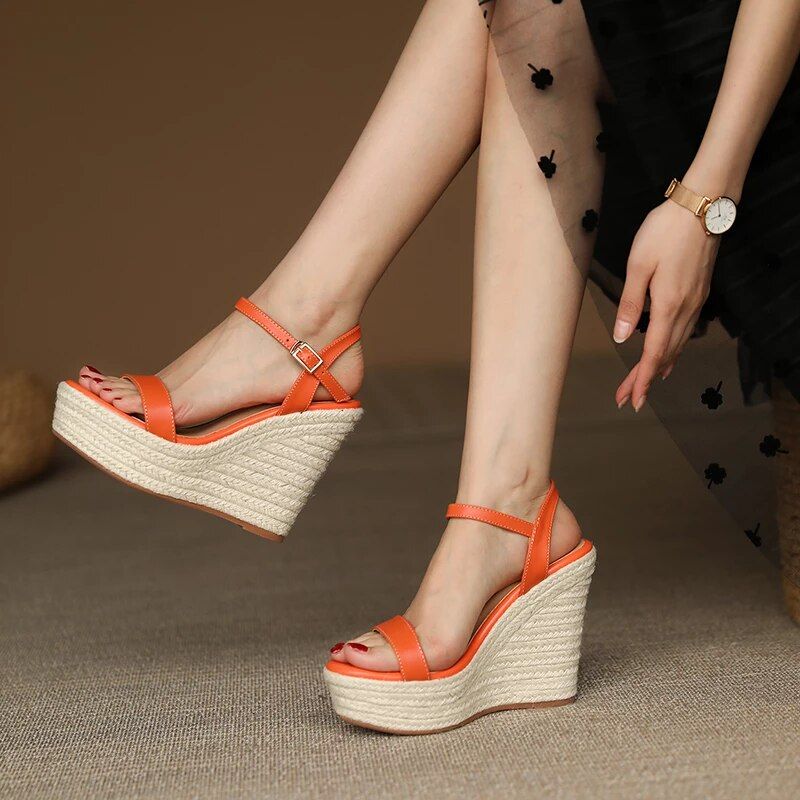 Naisten Evolet Wedges -sandaalit - Beige