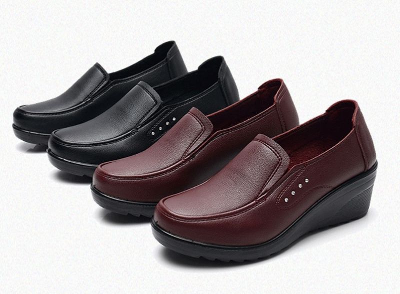 Naisten Fanny Wedges -alusta - Punainen