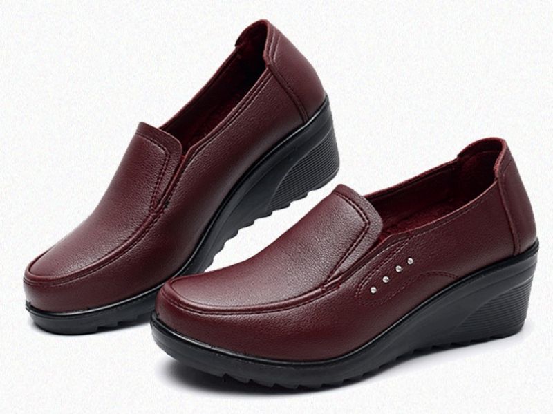 Naisten Fanny Wedges -alusta - Punainen