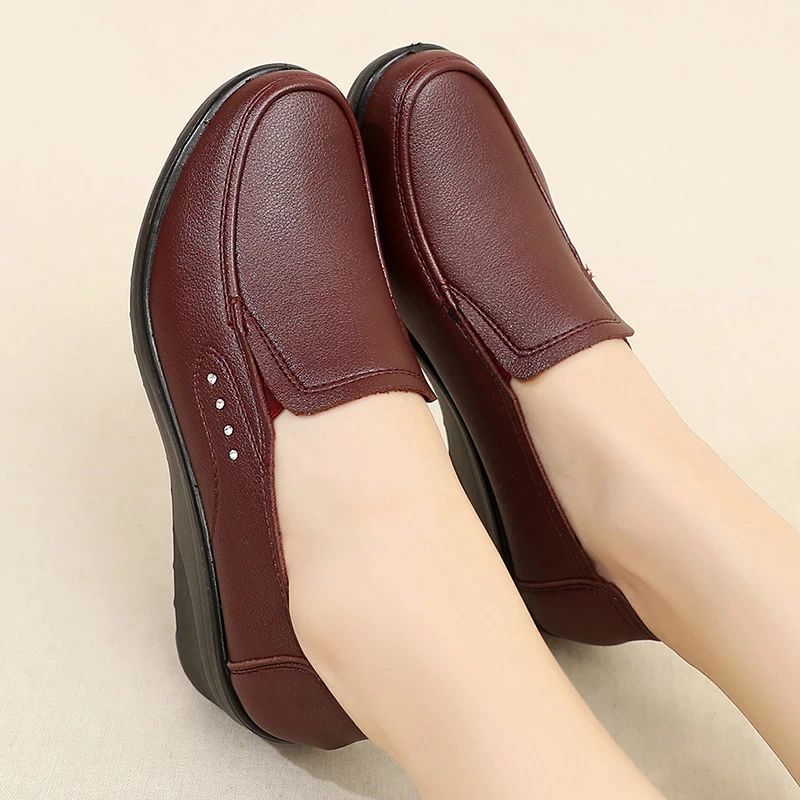 Naisten Fanny Wedges -alusta - Punainen