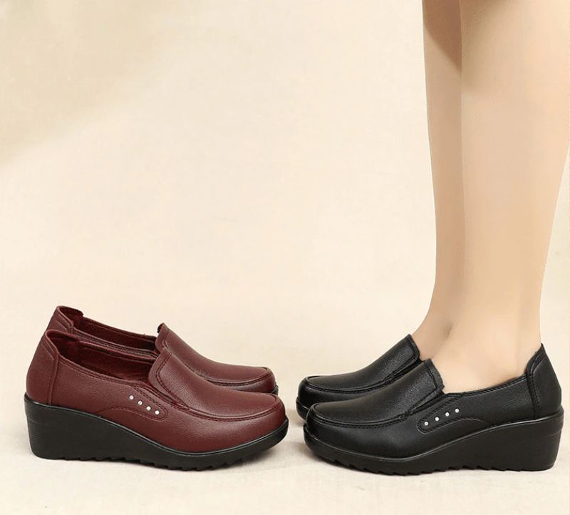 Naisten Fanny Wedges -alusta - Punainen
