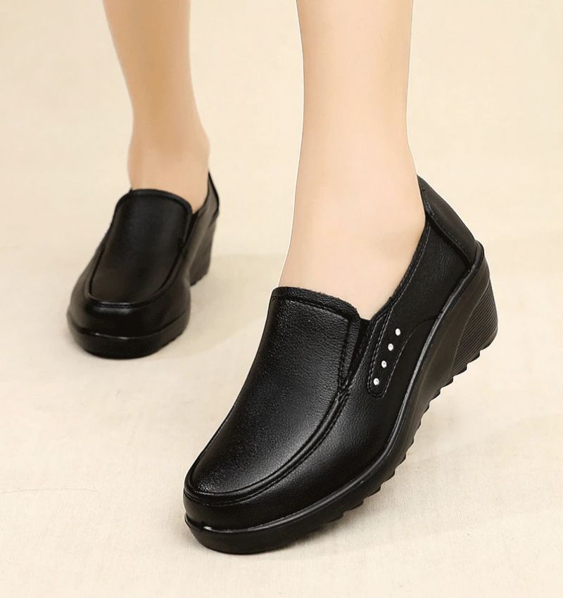 Naisten Fanny Wedges -alusta - Punainen