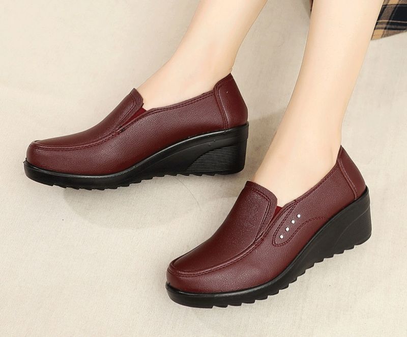 Naisten Fanny Wedges -alusta - Punainen