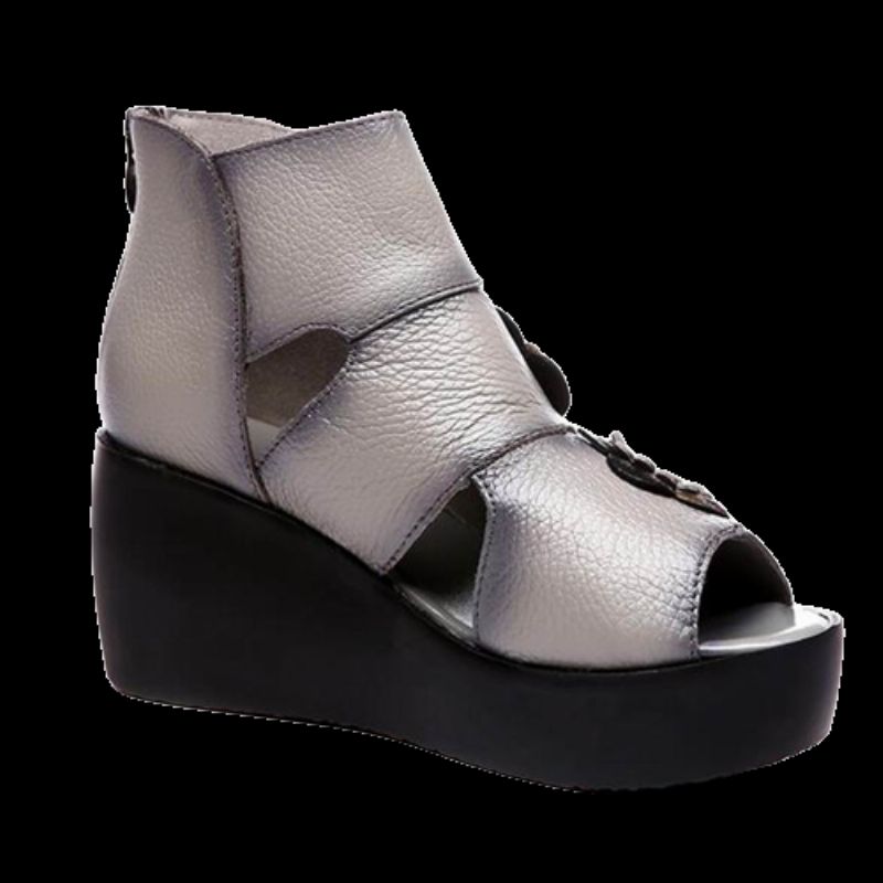 Naisten Glaudia Wedges -sandaali - Harmaa