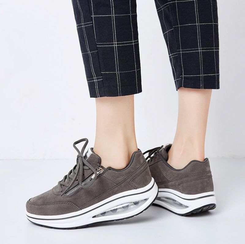 Naisten Gowalk Max Sneaker -tasoiset Kengät - Musta