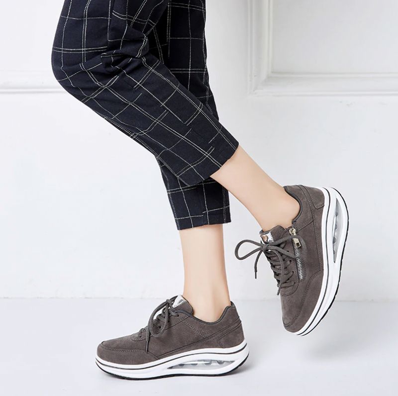 Naisten Gowalk Max Sneaker -tasoiset Kengät - Musta