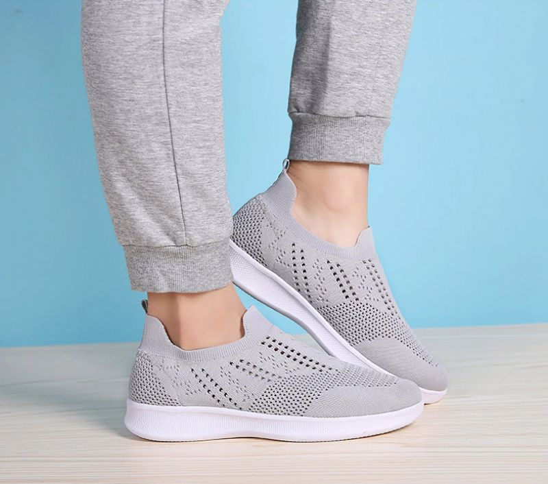 Naisten Haji Slip-on -kengät - Harmaa