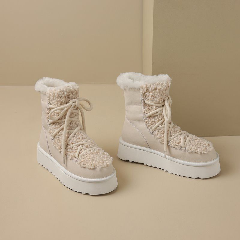 Naisten Hana Snow Platform -saappaat - Aprikoosi