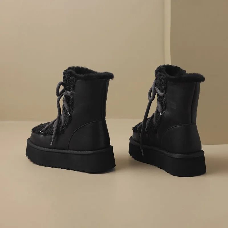 Naisten Hana Snow Platform -saappaat - Aprikoosi