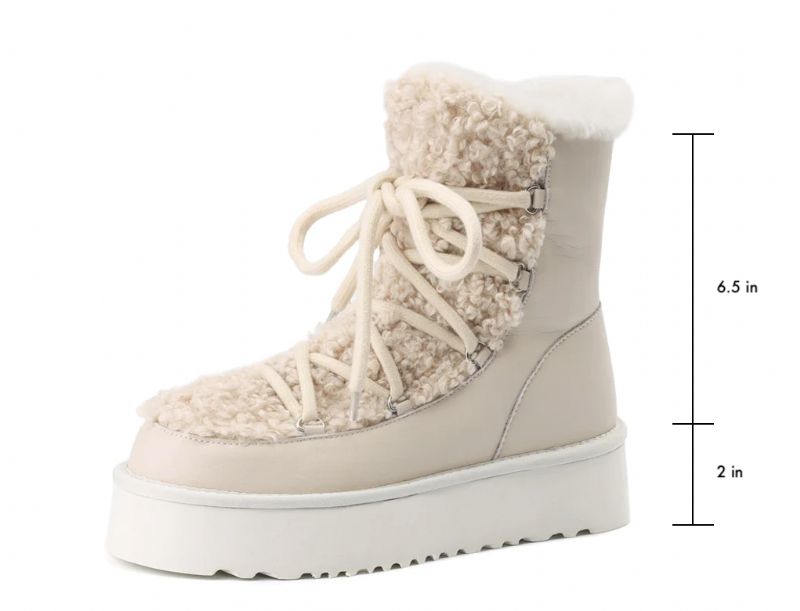 Naisten Hana Snow Platform -saappaat - Aprikoosi