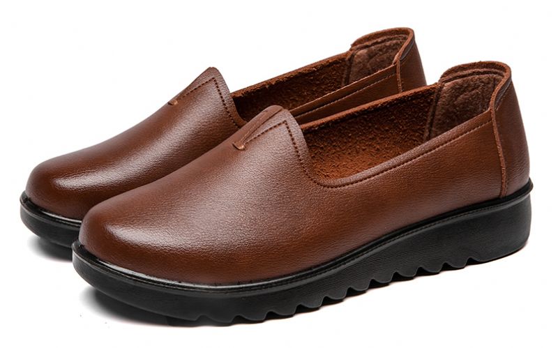 Naisten Hanny Yhden Hengen Mukavat Litteät Loafer-kengät - Musta