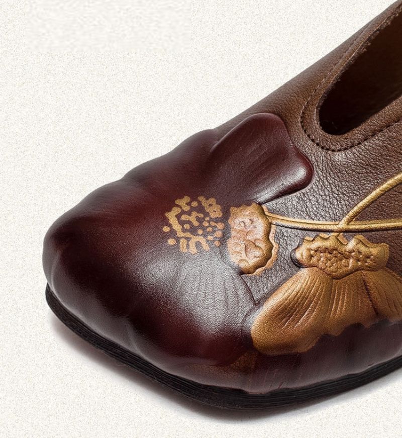 Naisten Isis Slip On Flats - Ruskea