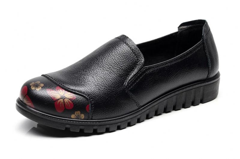 Naisten Karolay Loafer - Kukka-Musta