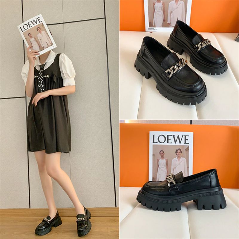 Naisten Leiza Platform Loafer -kengät - Musta