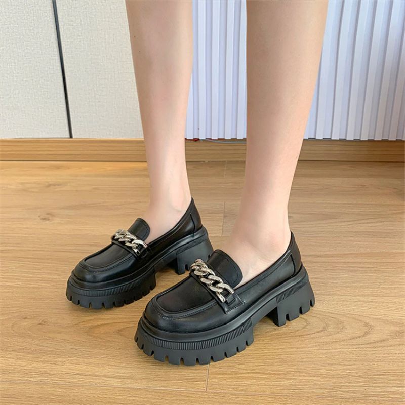 Naisten Leiza Platform Loafer -kengät - Musta