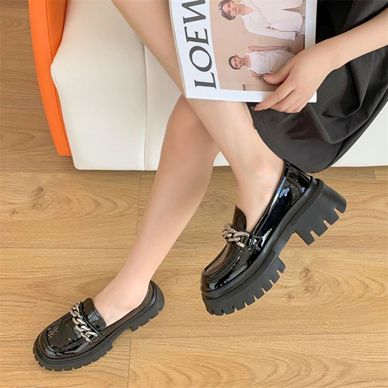 Naisten Leiza Platform Loafer -kengät - Musta