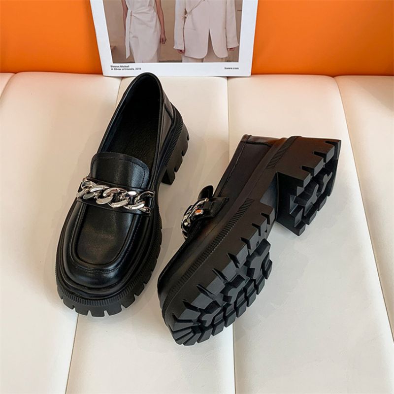 Naisten Leiza Platform Loafer -kengät - Musta