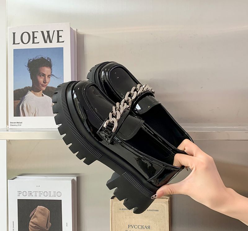 Naisten Leiza Platform Loafer -kengät - Musta