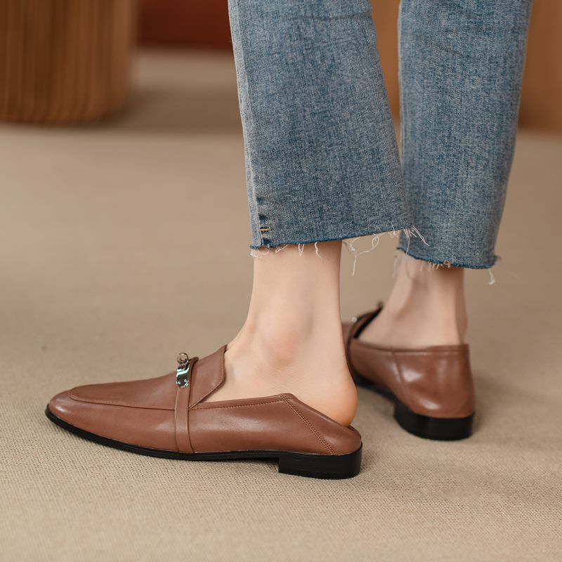 Naisten Letty-mekko Litteät Loafer-kengät - Aprikoosi