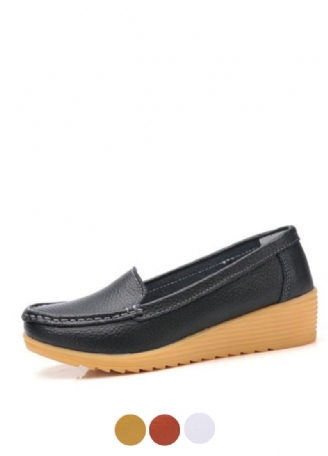 Naisten Liza Loafer Platform Mustat Kengät