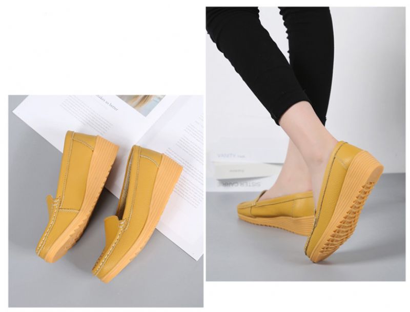 Naisten Liza Loafer Platform Mustat Kengät - Musta