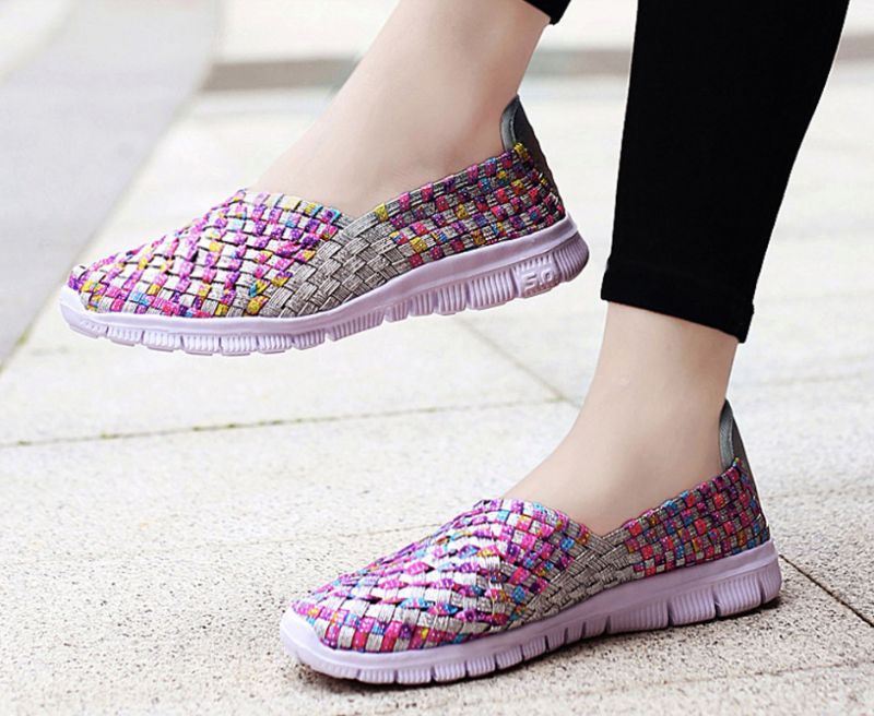 Naisten Lobelia Slip-ons -kengät - Purppura Pinkki Puimuri
