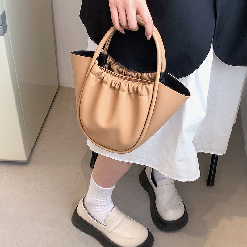 Naisten Loreto Keinonahkainen Käsilaukku - Beige