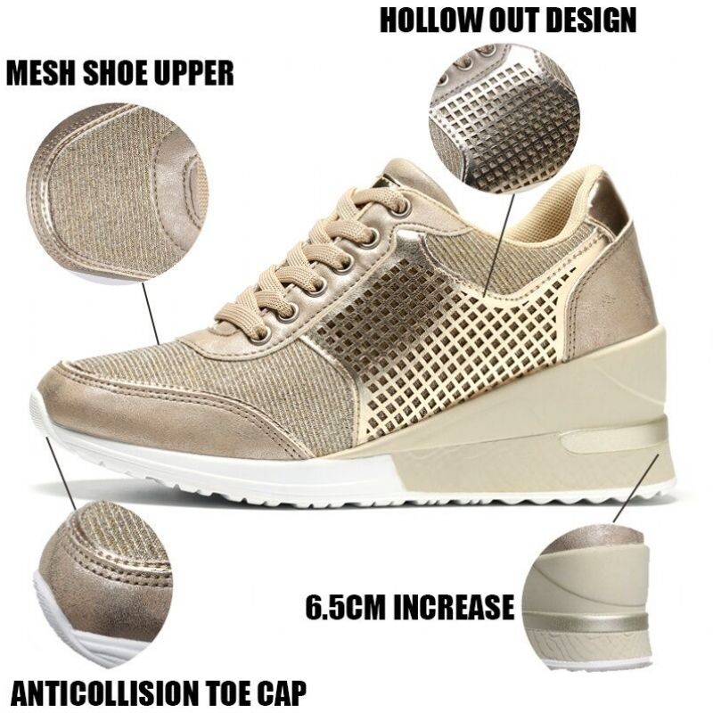 Naisten Lucy Wedges -lenkkarit - Kulta