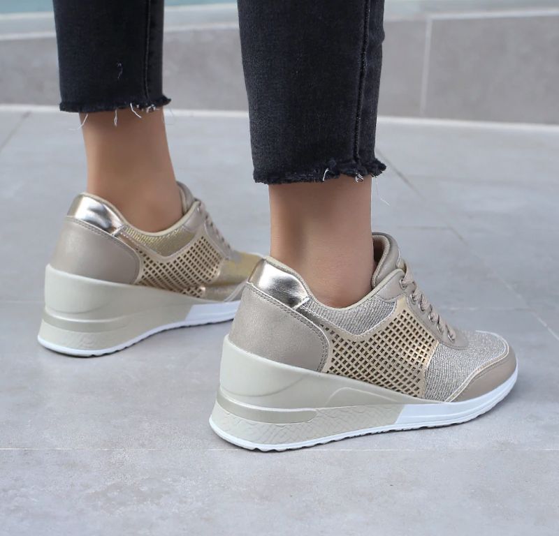 Naisten Lucy Wedges -lenkkarit - Kulta