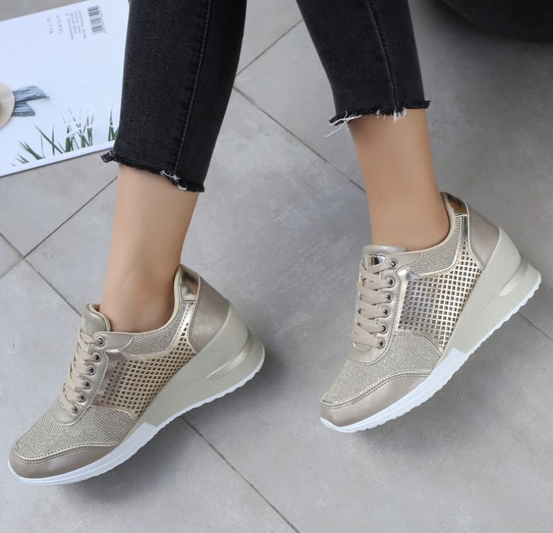 Naisten Lucy Wedges -lenkkarit - Kulta