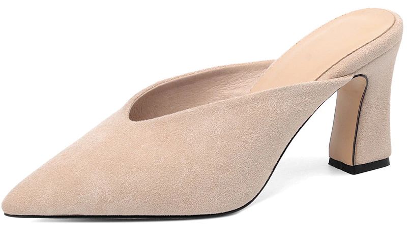 Naisten Luna Elegant Mules -korkokengät - Musta