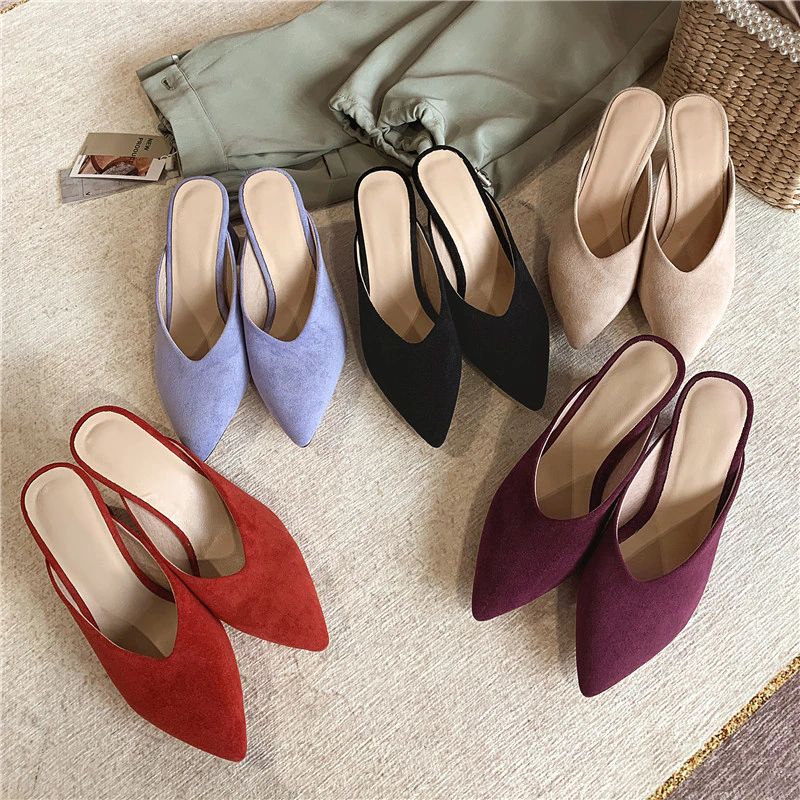 Naisten Luna Elegant Mules -korkokengät - Musta