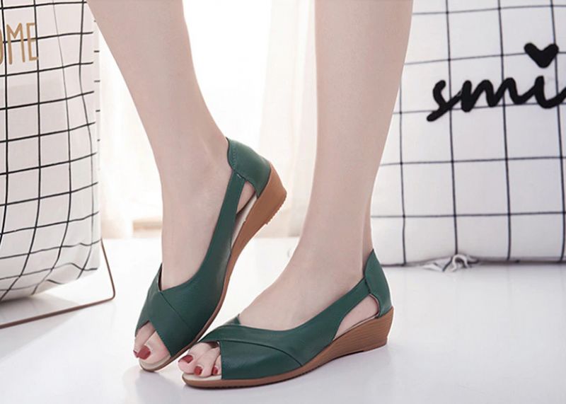 Naisten Mara Wedges -sandaali - Vihreä