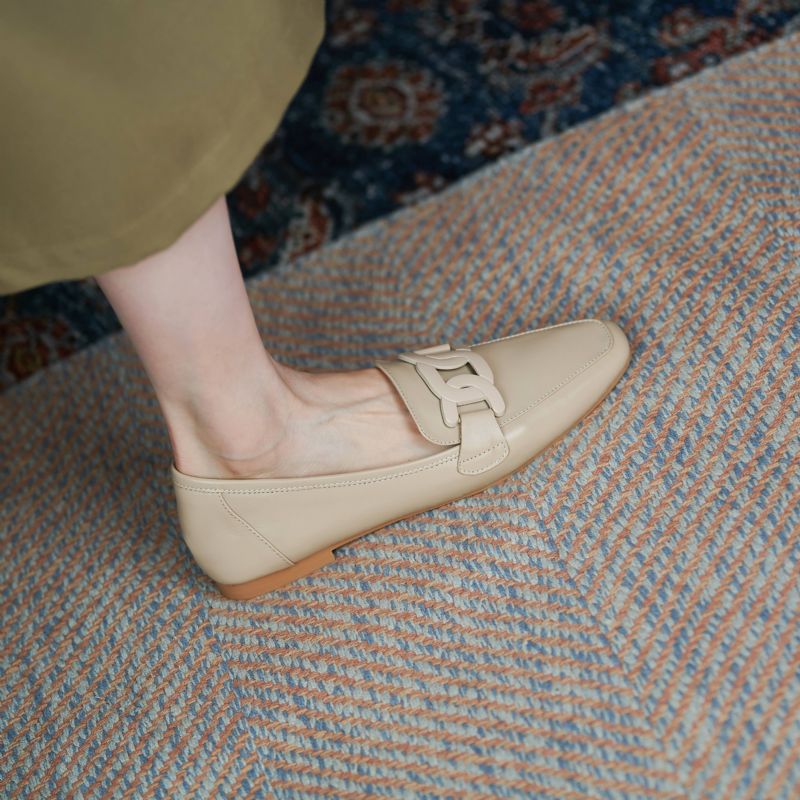 Naisten Matalakorkoiset Loy-kengät - Beige