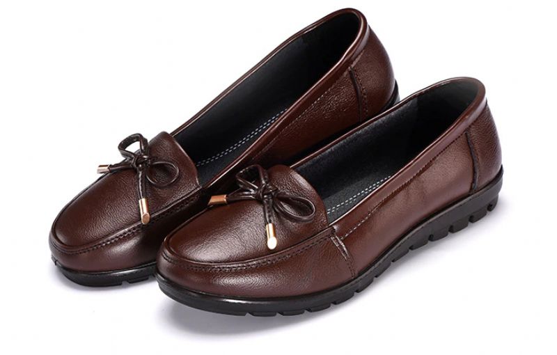 Naisten Nahkaiset Lexie-loafer-kengät - Musta