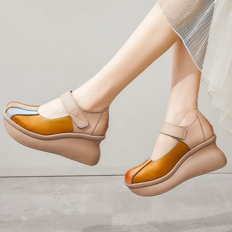 Naisten Nancy Wedges Platform -kengät - Ruskea