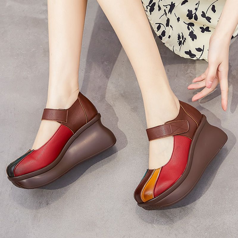 Naisten Nancy Wedges Platform -kengät - Ruskea